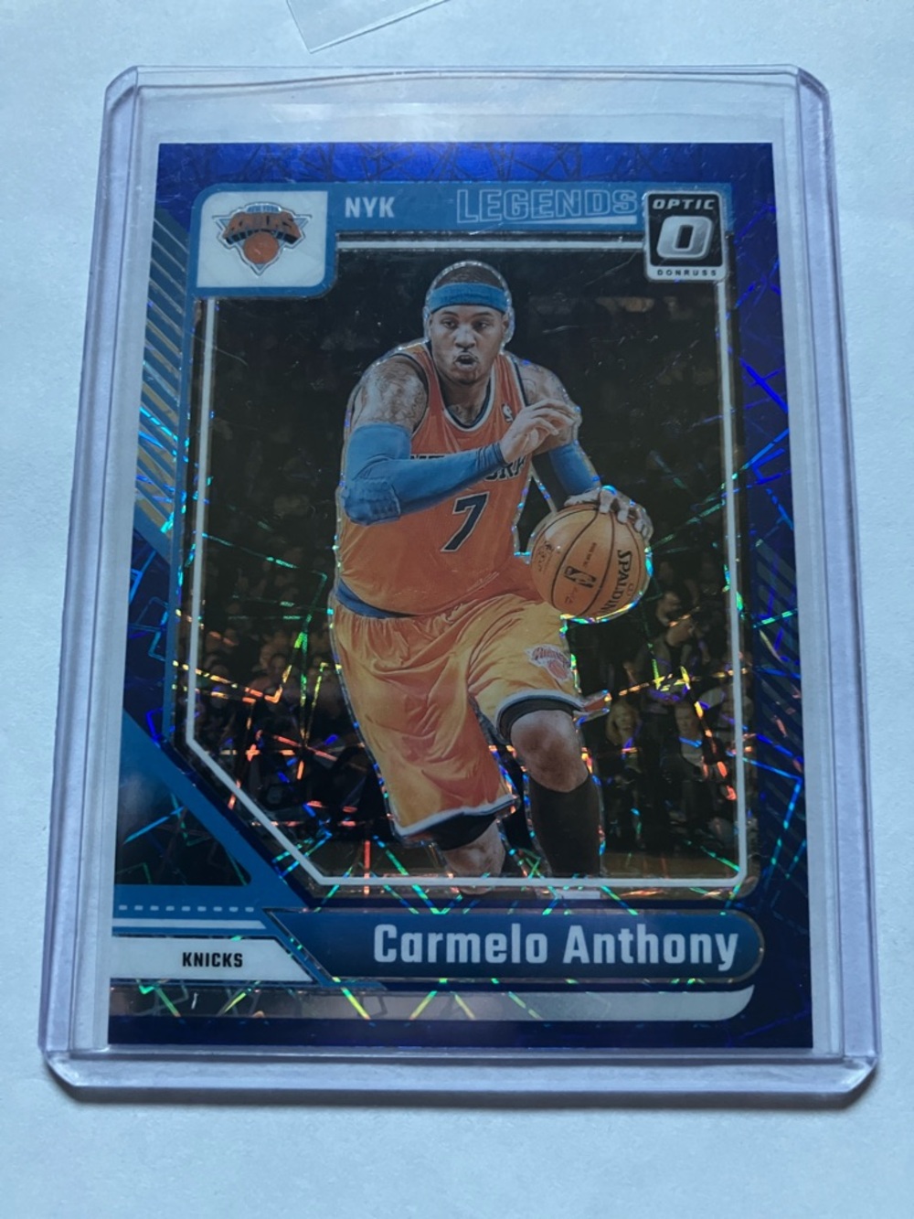 2024-25 Panini Carmelo Anthony Donruss Optic Legends Knicks Card NM+